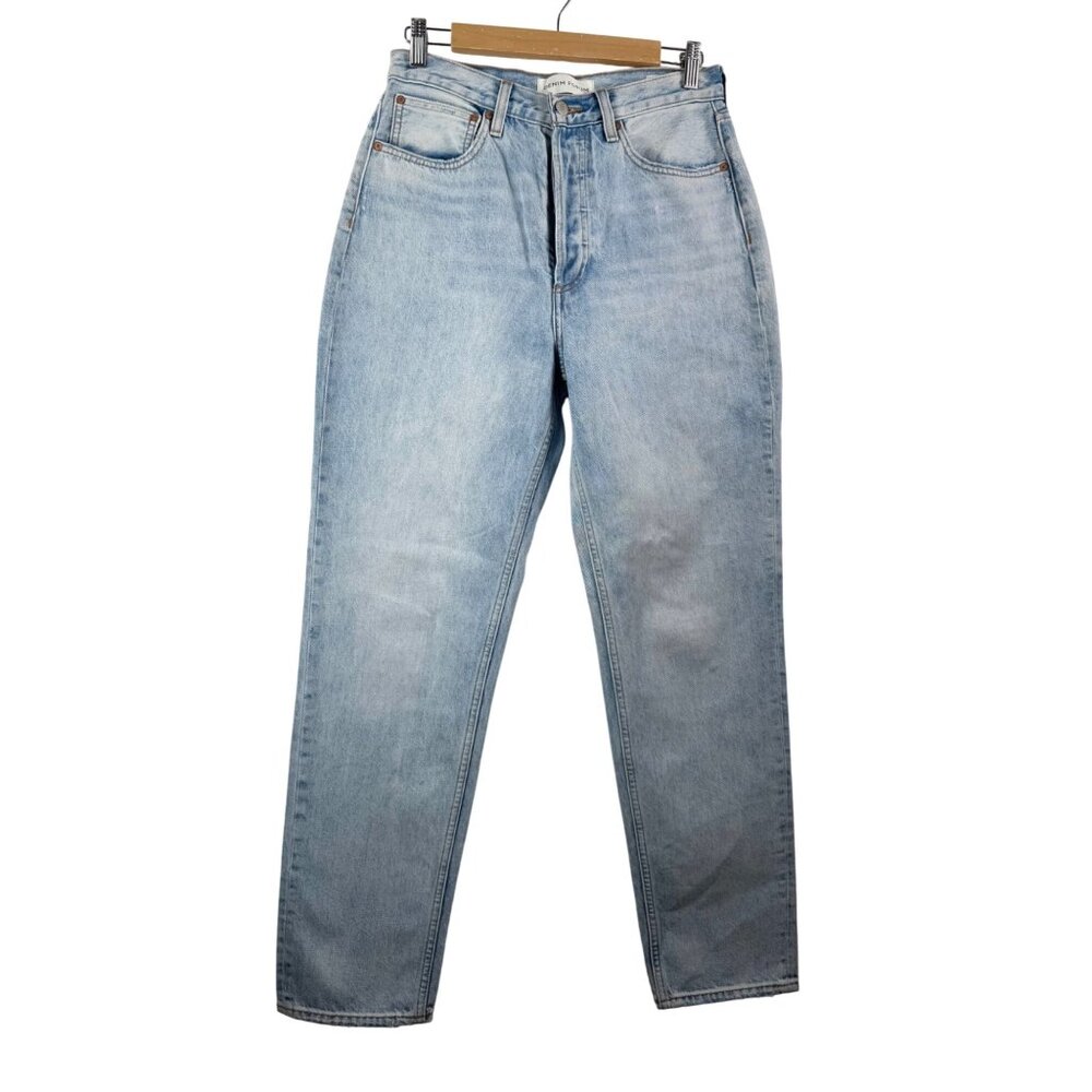 Denim Forum BF high rise loose fit‎ jeans organic light wash 90s sz 27
